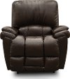 10-772/LB152179/REC Dark Brown Leather-Match Manual Rocker Recliner - Melrose-1