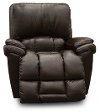 10-772/LB152179/REC Dark Brown Leather-Match Manual Rocker Recliner - Melrose-2