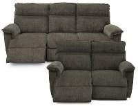 KIT Gray Power Full Reclining Living Room Set - Jay