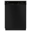 WDF130PAHB Whirlpool Black 24 in. Front Control Built-In Tall Tub Dishwasher with the 1-Hour Wash Cycle-1