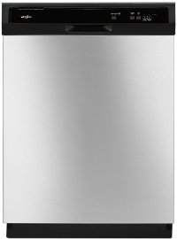 WDF130PAHS Whirlpool Dishwasher with 1 Hour Wash Cycle - 24 Inch Stainless Steel