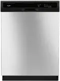 WDF130PAHS Whirlpool Front Control Dishwasher - Stainless Steel