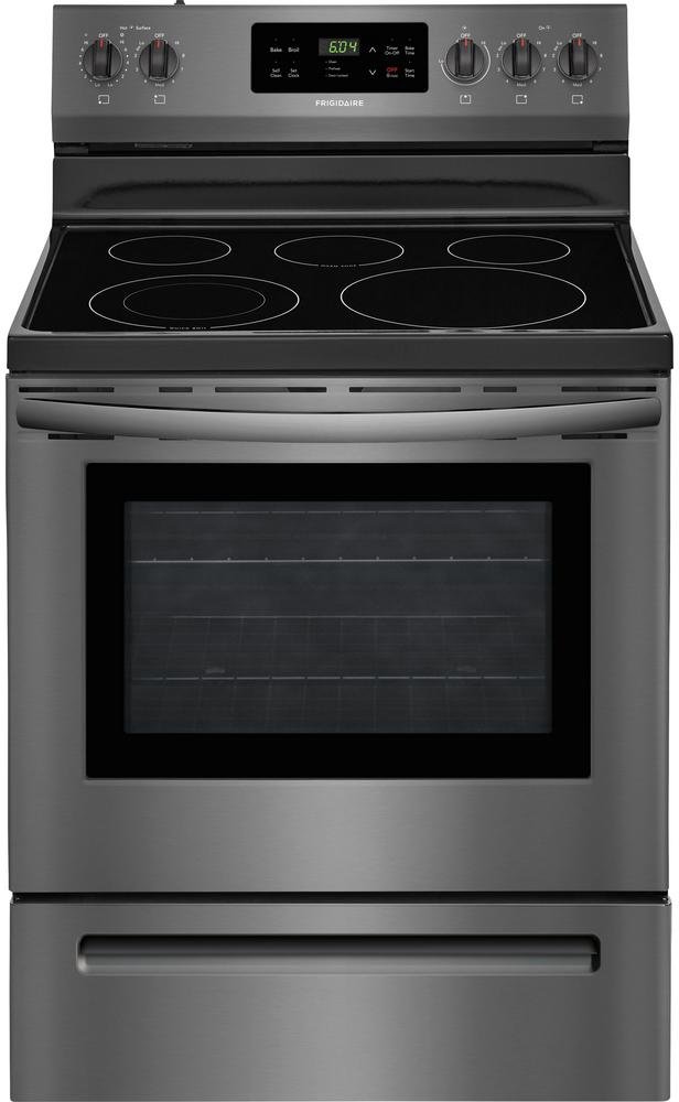 FFEF3054TD Frigidaire 30 Inch Electric Range - 5.3 cu. ft. Black Stainless Steel-1