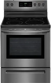 FFEF3054TD Frigidaire 30 Inch Electric Range - 5.3 cu. ft. Black Stainless Steel