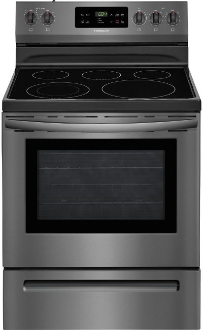 FFEF3054TD Frigidaire 30 Inch Electric Range - 5.3 cu. ft. Black Stainless Steel