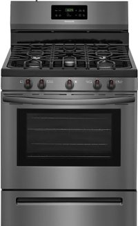 FFGF3054TD Frigidaire Gas Range with Quick Boil - 5.0 cu. ft. Black Stainless Steel