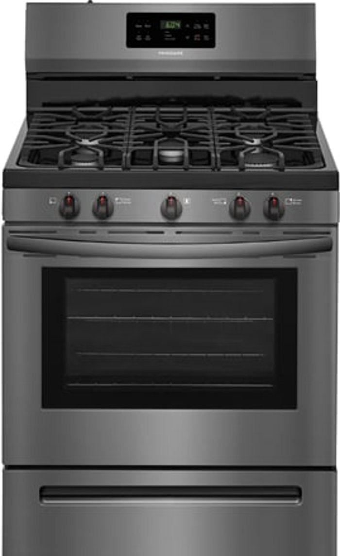 FFGF3054TD Frigidaire Gas Range with Quick Boil - 5.0 cu. ft. Black Stainless Steel