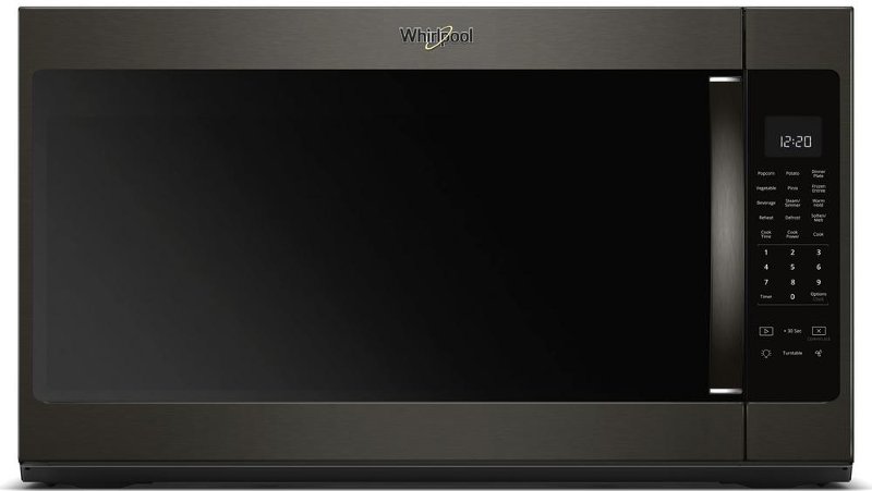 Whirlpool 30 Inch 2 1 Cu Ft Over The Range Microwave Black Whirlpool 30 Inch 2 1 Cu Ft Over The Range Microwave Black Stainless Steel Rc Willey Furniture