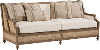 Magnolia Home Furniture Linen & Burlap Sofa - Foundation-2