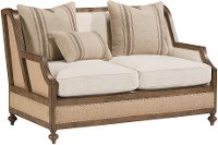 Magnolia Home Furniture Linen & Burlap Loveseat - Foundation