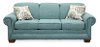 Percy Cornflower Teal Queen Sofa Bed - Monroe
