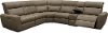 6PC/CB3E/V636CTAUPE Taupe Leather-Match 6 Piece Power Sectional - Robert