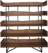 Contemporary Rustic Brown Bookshelf