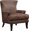 Java Brown Microfiber Accent Chair - Nola