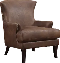 Nola Java Brown Accent Chair