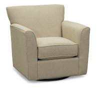215-401/C148831 Oyster Beige Swivel Chair - Allegra