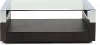 Graphite and Chrome Glass Top Coffee Table - Revere