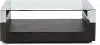 Revere Graphite and Chrome Glass Top Coffee Table