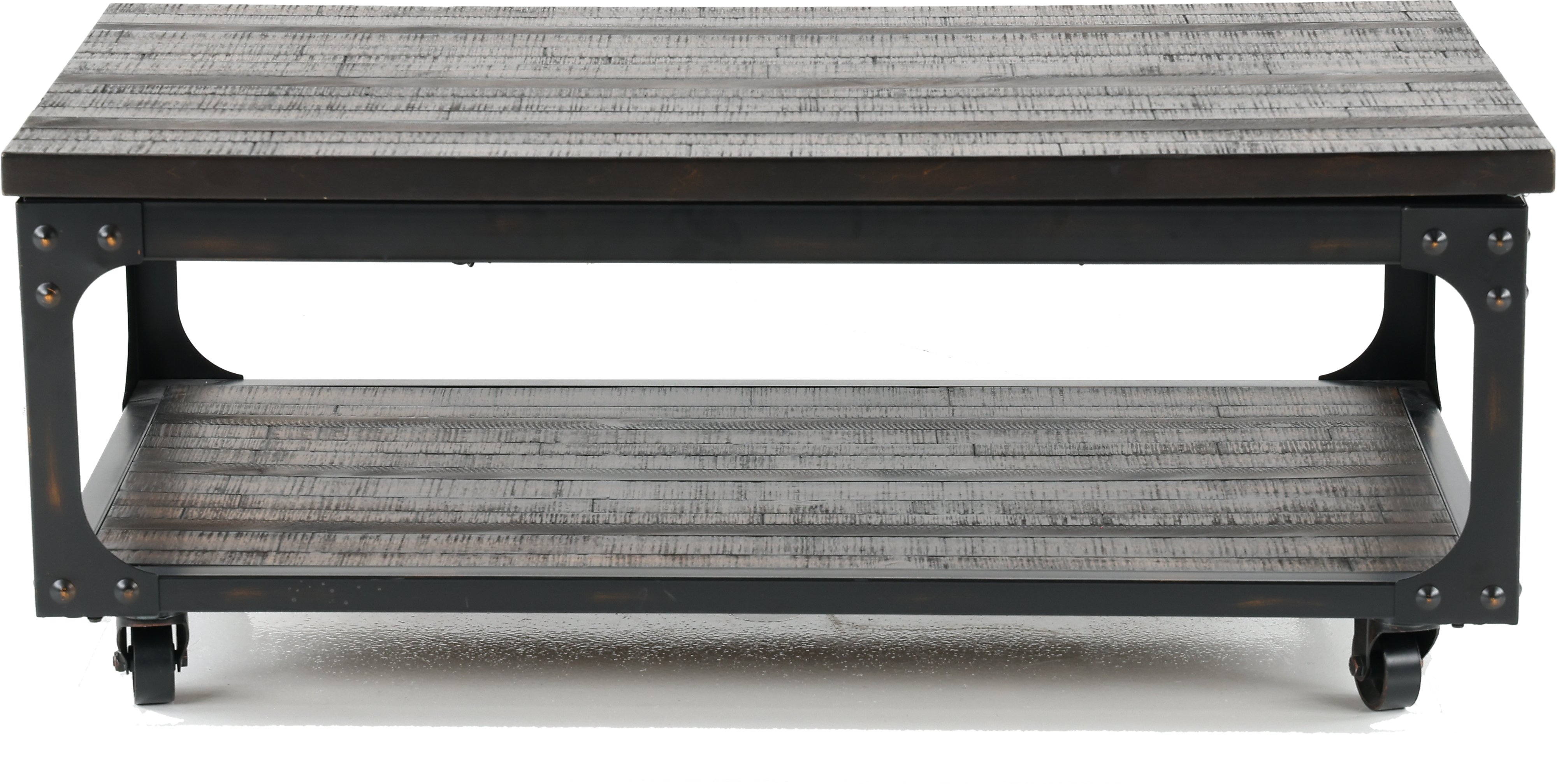 Sherlock Industrial Tobacco Brown Barn Wood Lift Top Coffee Table-1