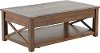 Mocha Brown Lift Top Coffee Table - Lenka