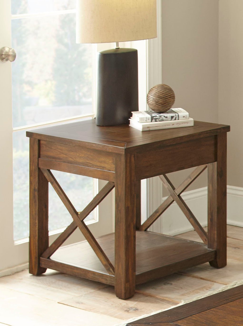 Lenka Rustic Mocha Brown Coffee Table-2