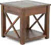 Lenka Rustic Mocha Brown End Table