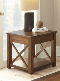 Rustic Mocha Brown Coffee Table - Lenka-2