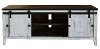 68 Inch Modern Distressed White TV Stand-2