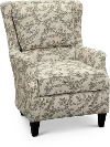 Loren Neutral French-Inspired Wing Accent Chair
