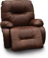 Brown Leather-Match Medium Scale Power Rocker Recliner - Brinley2