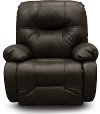 Dark Brown Leather-Match Medium Scale Power Rocker Recliner - Brinley2