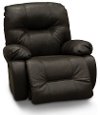 Dark Brown Leather-Match Medium Scale Power Rocker Recliner - Brinley2-2