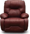Red Leather-Match Medium Scale Power Rocker Recliner - Brinley2-2