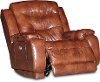 Rustico Brown Leather-Match Manual Rocker Recliner - Cresent-2