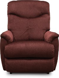10-728/B148909/REC Merlot Burgundy Manual Rocker Recliner - Hunter