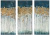 Midnight Forest Canvas Wall Art - Set of 3
