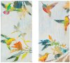 Multi Color Hummingbirds Canvas Wall Art - Set of 2