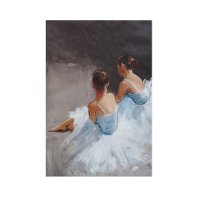 Dance with Me Hand Embellished Canvas Wall Art