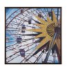 Carnival Ferris Wheel Gray Frame Wall Art