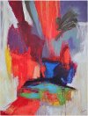 Clearance Multi Color Rosy Plumes Canvas Wall Art