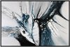 Go with the Flow Hand Painted Canvas Black Framed Wall Art