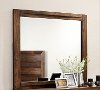 Clearance Rustic Modern Oak Mirror - Kelton