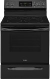 FGEF3036TB Frigidaire Gallery 30 inch 5.4 cu. ft. Single Oven Electric Range with Self-Cleaning Convection Oven - Black