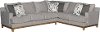 Contemporary Gray 2 Piece Sectional Sofa with LAF Sofa - Dayton