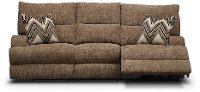 3268-53HP/PWRSOFA/HR Brindle Brown Power Reclining Sofa - Happy