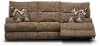 Brindle Brown Power Reclining Sofa