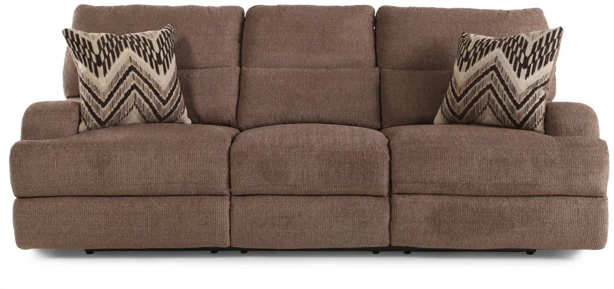 Brindle Brown Power Reclining Sofa-7