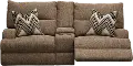 Brindle Brown Power Loveseat