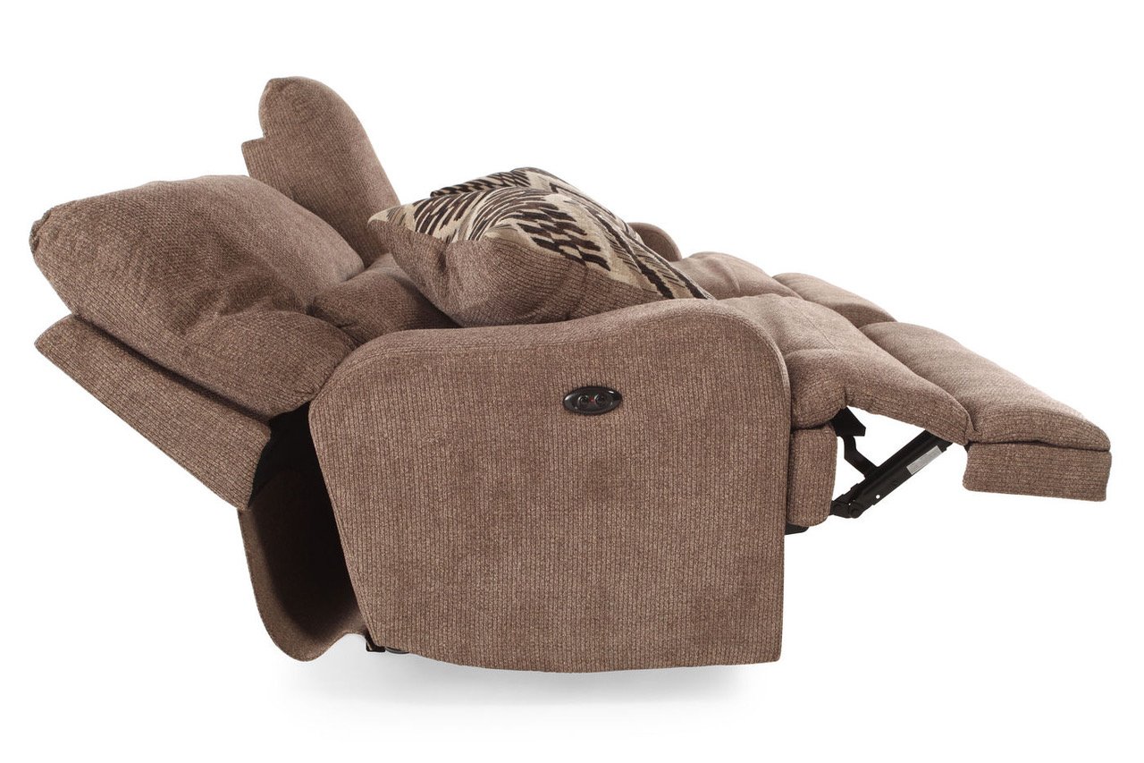 Brown Power Loveseat - Brindle-4