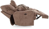 Brown Power Loveseat - Brindle-4